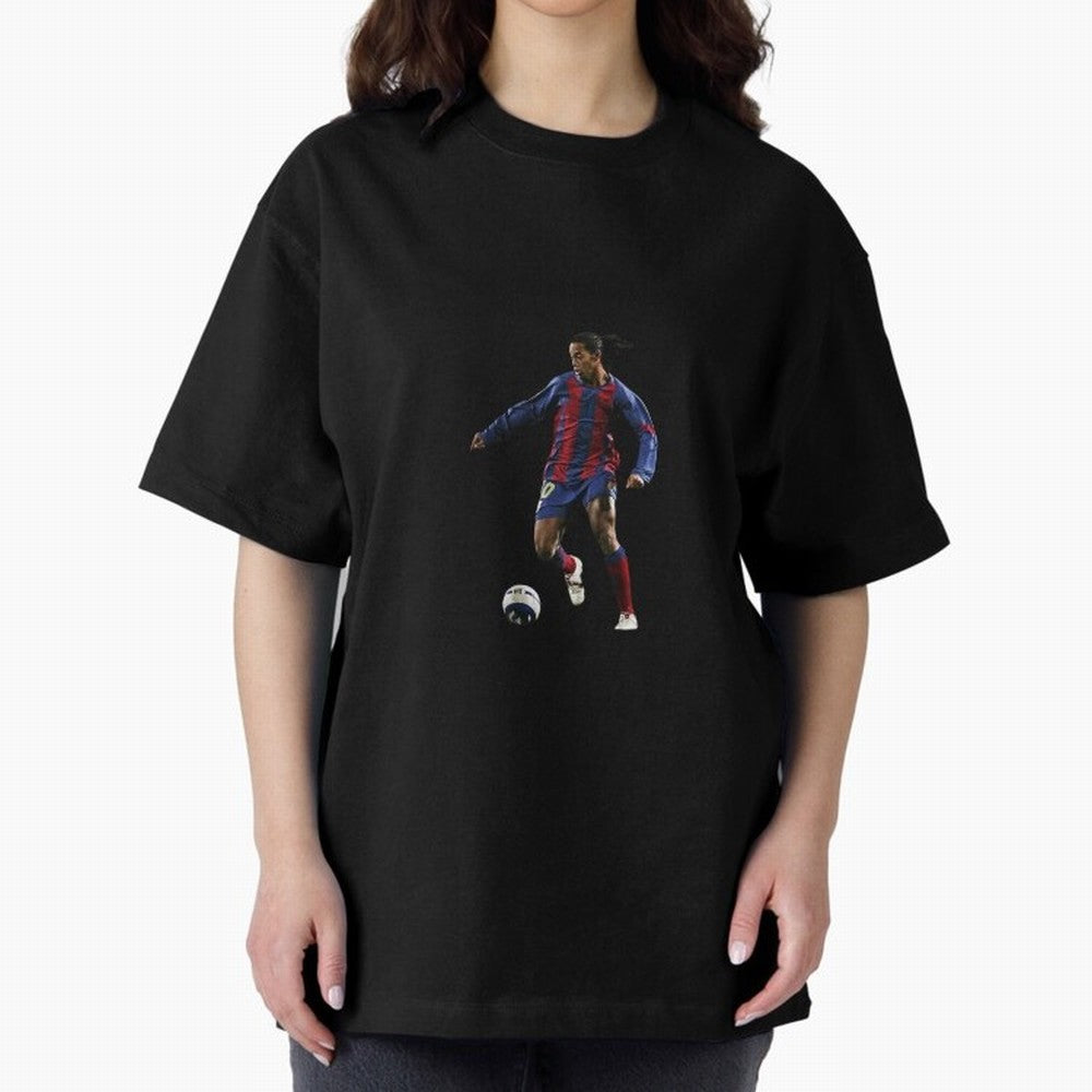 Ronaldinho Gaucho Oversized T-Shirt Step into FIFA World Cup 2026 Centered on Neymar, Brazil, Portugal and Argentina Energy, Football History, Final Match Energy, Crowd Noise and Once in a Lifetime Moments; Great for Watch Parties, Sports Bars,