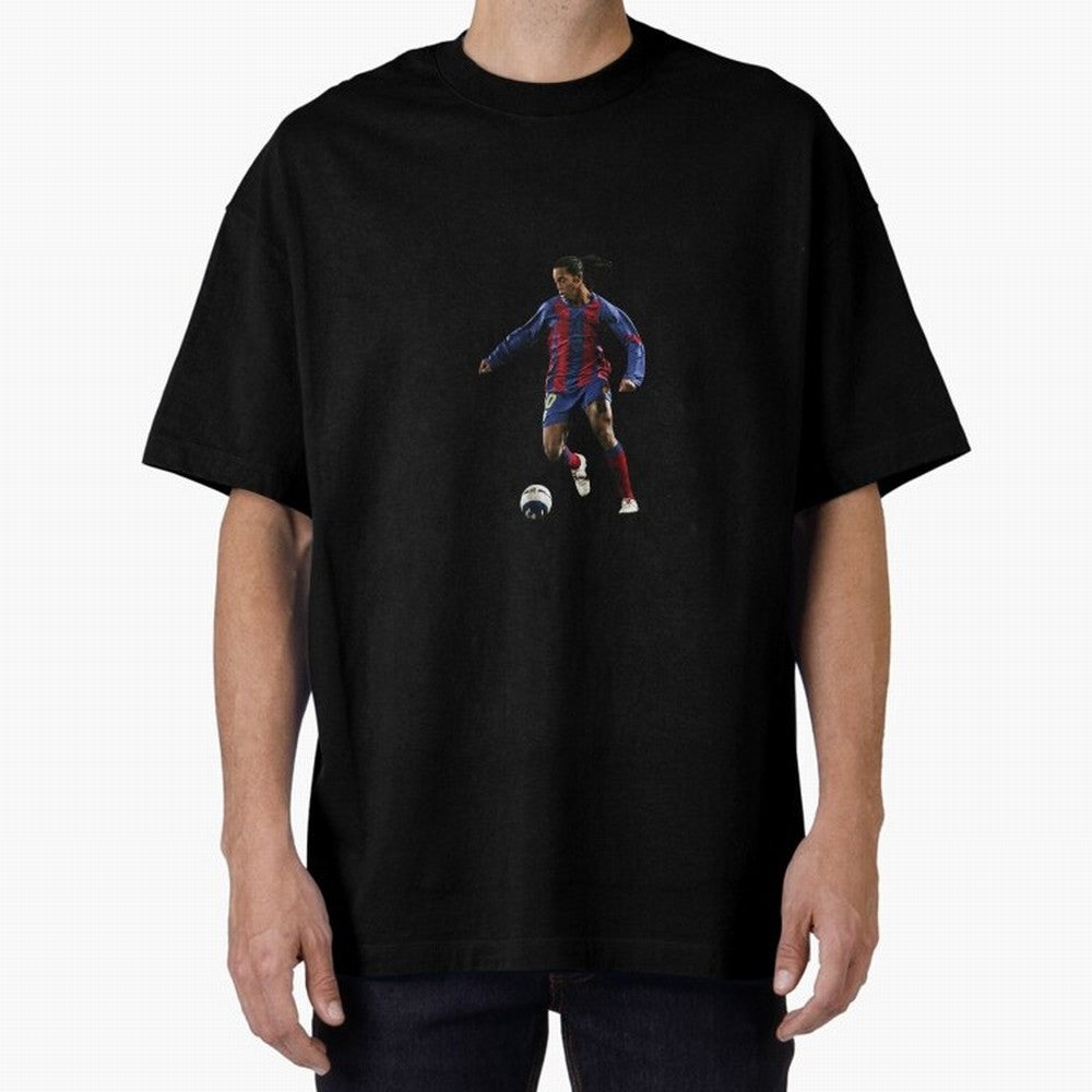 Ronaldinho Gaucho Oversized T-Shirt Step into FIFA World Cup 2026 Centered on Neymar, Brazil, Portugal and Argentina Energy, Football History, Final Match Energy, Crowd Noise and Once in a Lifetime Moments; Great for Watch Parties, Sports Bars,