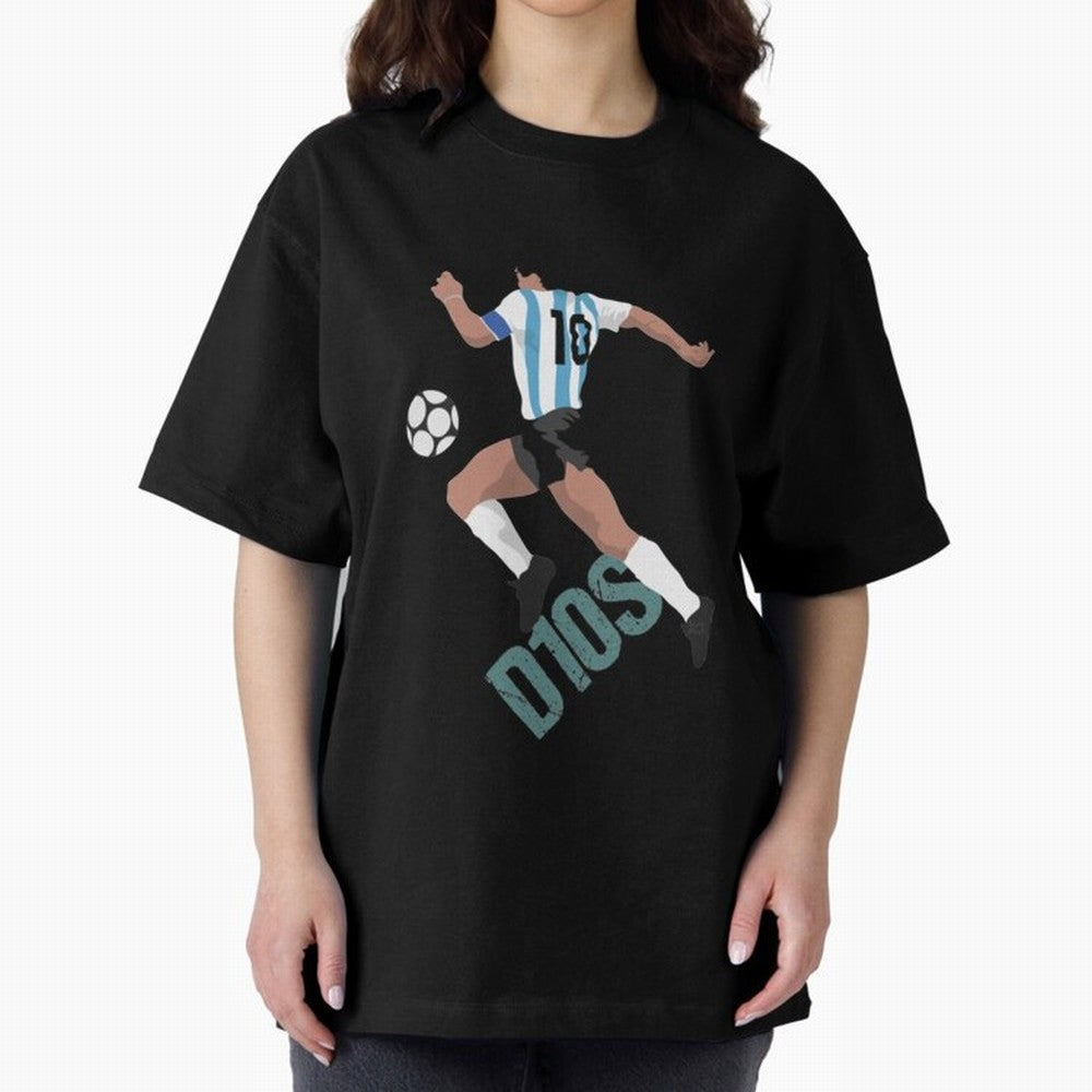 D10S Oversized T-Shirt Celebrate the Road through the FIFA World Cup 2026 Journey through Messi, Neymar and Mbappe Highlights, Germany Pride, Worldwide Fan Energy, Dramatic Goals, Stadium Lights and Championship Celebrations; Perfect for People Who