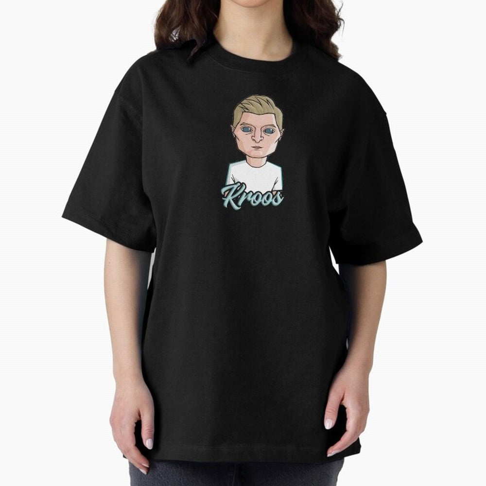 Toni Kroos Oversized T-Shirt Enjoy the Biggest Football Party of Global Football Passion for FIFA World Cup 2026 USA Canada Mexico, Filled with Messi, Neymar and Mbappe, Germany, Vintage Soccer Flavor, Modern Football Stars, National Flags and