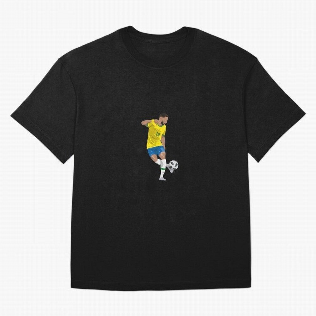 Neymar JR Minimalist Oversized T-Shirt Celebrate Every Goal in FIFA World Cup 2026 Inspired by CR7, England Energy, Soccer Culture, Superstar Moments, National Team Dreams and Competitive Fire; Created for Match Day Parties, Soccer Gifts, Fan
