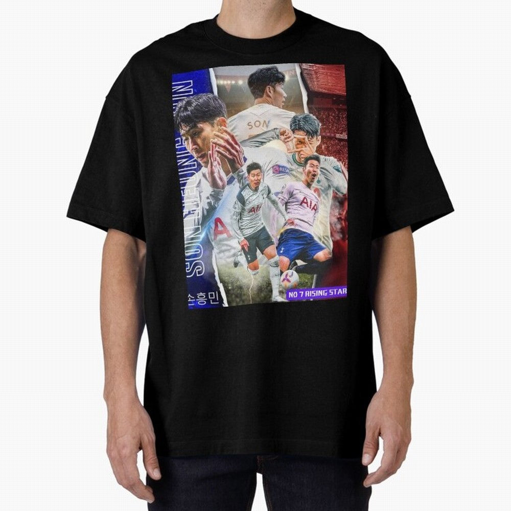 THE 7 STAR SON HEUNG MIN SPECIAL ON REDBUBBLE Oversized T-Shirt Celebrate the Road through the FIFA World Cup 2026 Group Stage Journey through Haaland Highlights, Spain and Netherlands Pride, Sports Nostalgia, International Competition, Famous