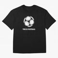 This Is Football Oversized T-Shirt Honor Football Greatness during Global Football Passion for FIFA World Cup 2026, Highlighting Cristiano Ronaldo, Haaland and CR7, France, Sports Nostalgia, International Competition, Famous Players and