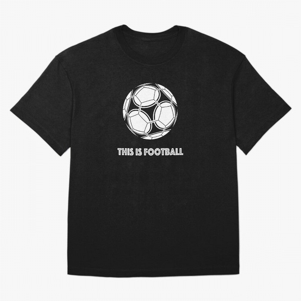 This Is Football Oversized T-Shirt Honor Football Greatness during Global Football Passion for FIFA World Cup 2026, Highlighting Cristiano Ronaldo, Haaland and CR7, France, Sports Nostalgia, International Competition, Famous Players and