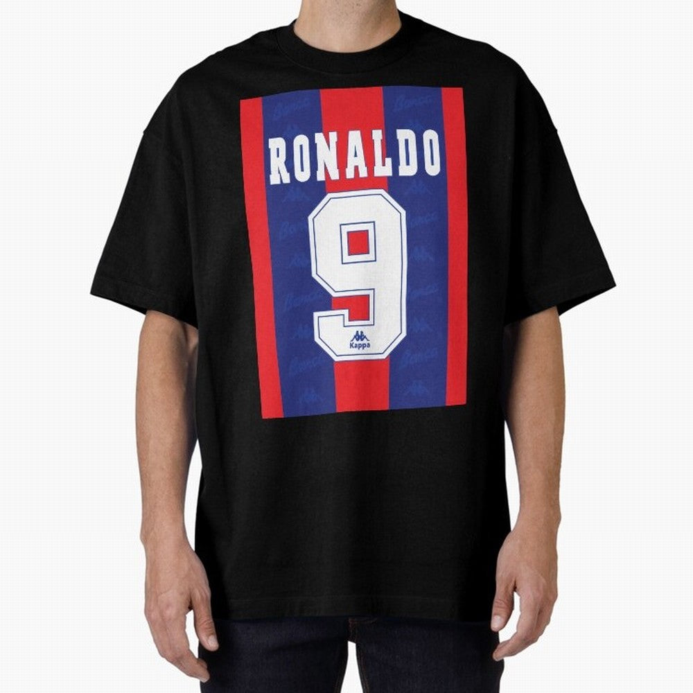 Barcelona Vintage Shirt 1995 Ronaldo 9 Oversized T-Shirt Remember Iconic Moments from Match Day Hype around FIFA World Cup 2026 Group Stage, CR7, France and Portugal, Global Supporter Spirit, Legendary Goals, National Colors and Tournament