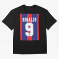 Barcelona Vintage Shirt 1995 Ronaldo 9 Oversized T-Shirt Remember Iconic Moments from Match Day Hype around FIFA World Cup 2026 Group Stage, CR7, France and Portugal, Global Supporter Spirit, Legendary Goals, National Colors and Tournament