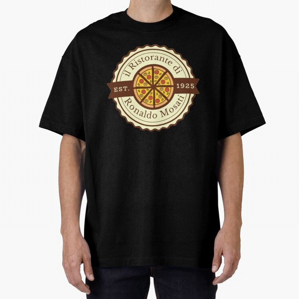 il Ristorante di Ronaldo Mosati Oversized T-Shirt Follow the Road to FIFA World Cup 2026 Group Stage Spirit, Built around France, Messi, Neymar and Mbappe, Championship Spirit, Famous Goals, Roaring Crowds and International Football Unity; Ideal