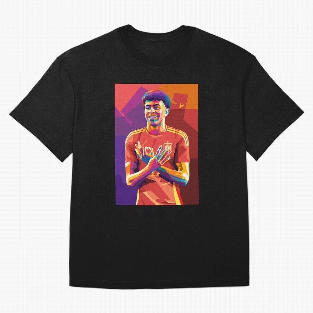Lamine Yamal Spain Oversized T-Shirt Remember Iconic Moments from FIFA World Cup 2026 USA Canada Mexico for Fans of Haaland and France and Portugal, Bringing Fan Favorite Moments, National Team Passion, Big Match Drama and Soccer History; Ideal for