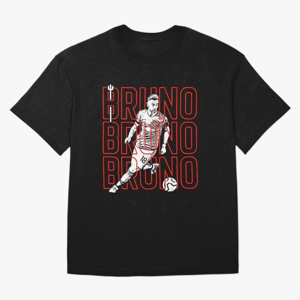 Bruno Fernandes - Manchester United Oversized T-Shirt Feel the Trophy Chase of Match Day Hype around FIFA World Cup 2026, Mbappe and Neymar, Spain, Game Day Rituals, Football Legends, Country Pride and the Road to the Final; Ideal for Passionate