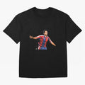 Legends of The Beautiful Game Cartoon Collection Legends Romario Cartoon Artwork162 Oversized T-Shirt Show Passion for the Stars of Global Football Passion for FIFA World Cup 2026 Group Stage, Featuring Neymar, Argentina, France and Brazil,