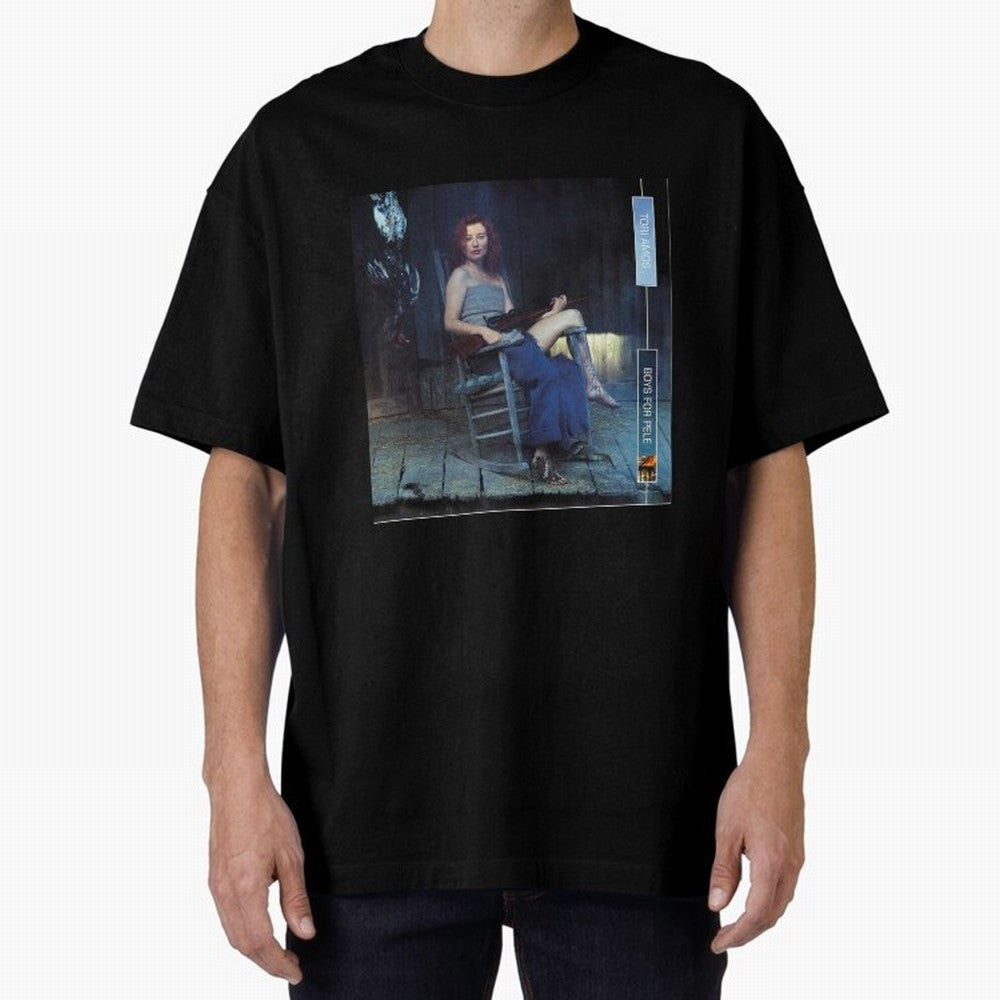 Tori Amos Boys For Pele Album Promo Art Retro Print Oversized T-Shirt Show Championship Spirit for Match Day Hype around FIFA World Cup 2026 USA Canada Mexico, Mbappe and Neymar, England and Germany, Match Day Excitement, Supporter Culture, Golden