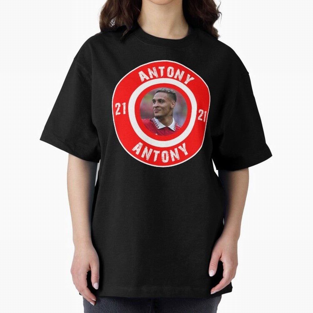 Antony Oversized T-Shirt Follow the Final Road of FIFA World Cup 2026 Group Stage for Fans of Cristiano Ronaldo and Argentina and Brazil, Bringing Tournament Hype, Historic Matchups, Family Viewing Parties and Global Sports Pride; Great for