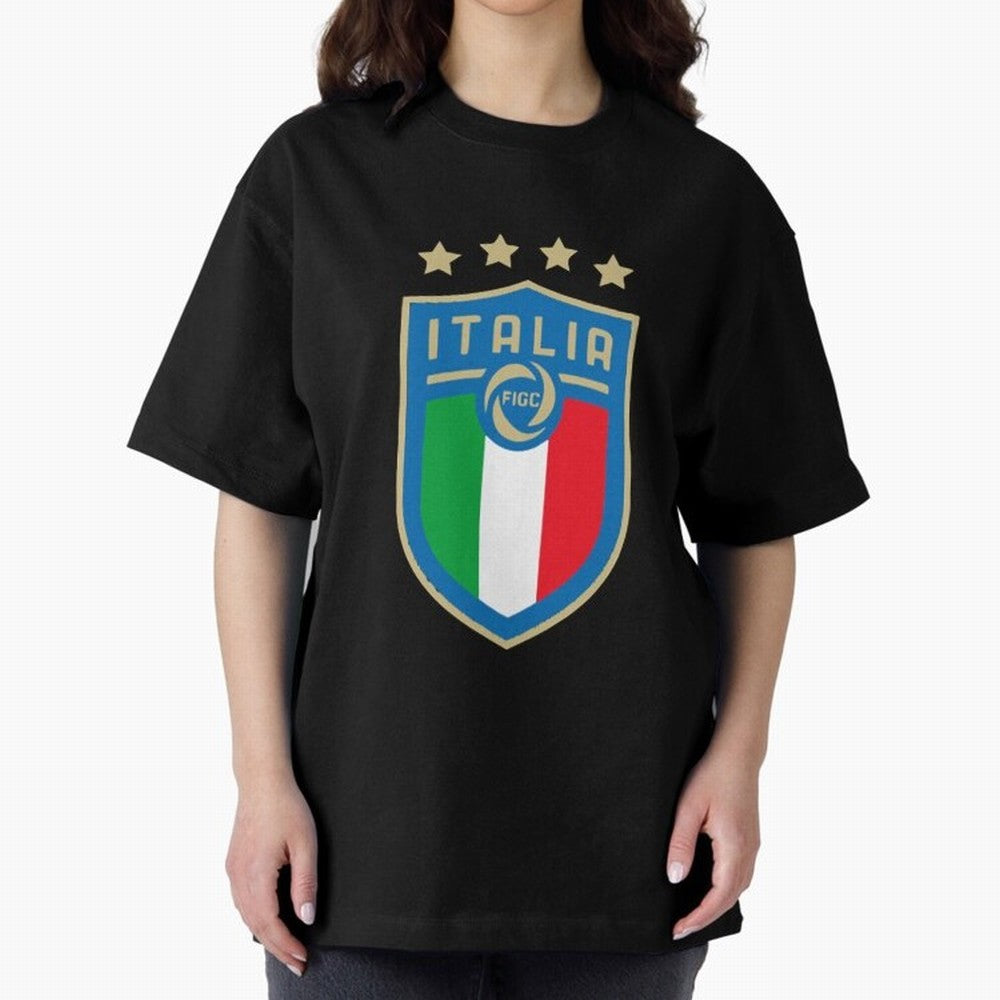 Italy Emblem Oversized T-Shirt Cheer through Every Moment of the FIFA World Cup 2026 USA Canada Mexico Journey through Neymar, Haaland and Cristiano Ronaldo Highlights, Portugal Pride, Match Day Excitement, Supporter Culture, Golden Goals and