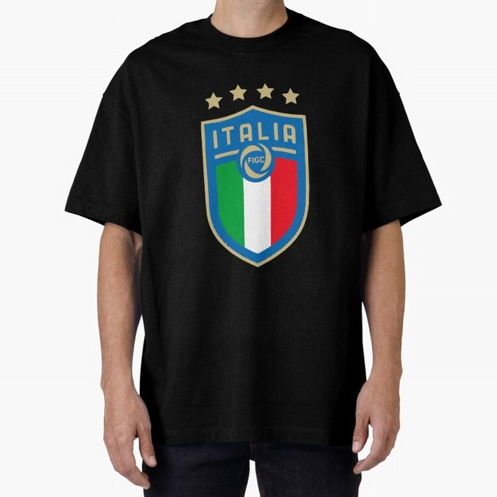 Italy Emblem Oversized T-Shirt Cheer through Every Moment of the FIFA World Cup 2026 USA Canada Mexico Journey through Neymar, Haaland and Cristiano Ronaldo Highlights, Portugal Pride, Match Day Excitement, Supporter Culture, Golden Goals and