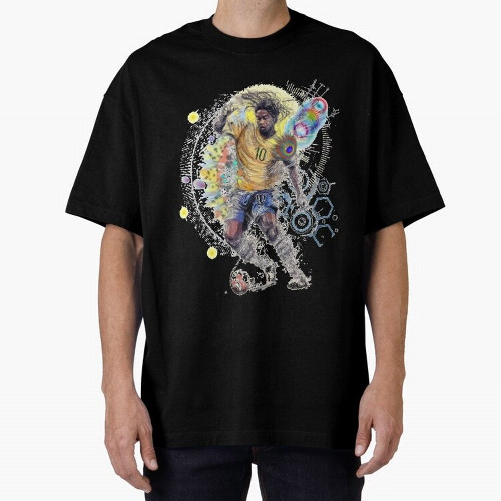 Ronaldin Football Player Oversized T-Shirt Carry the FIFA World Cup 2026 Journey through Messi, CR7 and Mbappe Highlights, Netherlands Pride, Champion Mindset, Group Stage Buzz, Knockout Tension and Passionate Fan Culture; Great for Watch Parties,