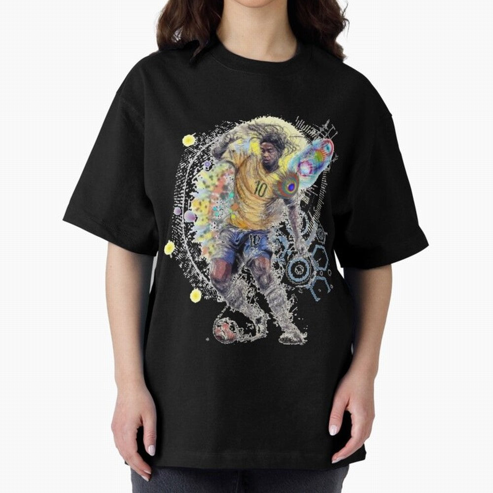 Ronaldin Football Player Oversized T-Shirt Carry the FIFA World Cup 2026 Journey through Messi, CR7 and Mbappe Highlights, Netherlands Pride, Champion Mindset, Group Stage Buzz, Knockout Tension and Passionate Fan Culture; Great for Watch Parties,