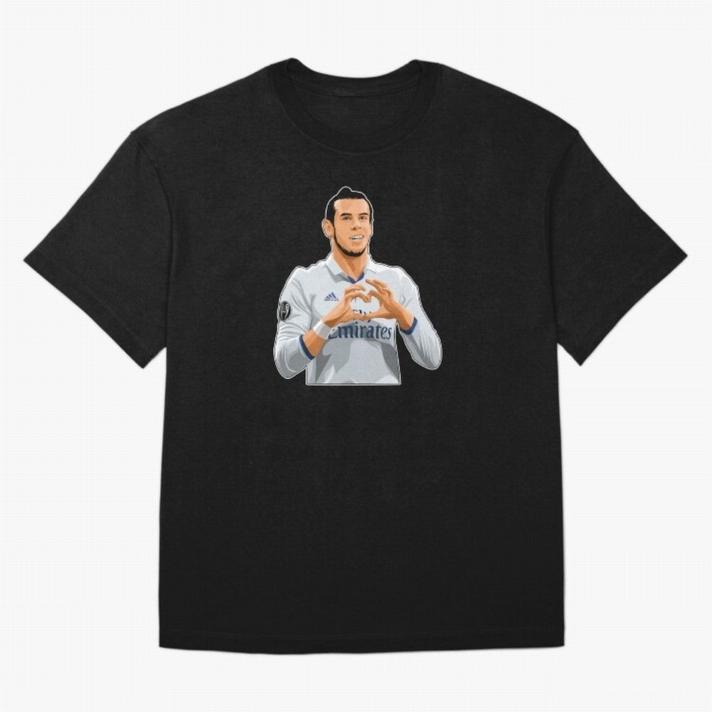Gareth Bale Love Sign Celebration Oversized T-Shirt Honor the FIFA World Cup 2026 USA Canada Mexico Journey through Messi, Neymar and Mbappe Highlights, Argentina and Brazil Pride, Match Day Excitement, Supporter Culture, Golden Goals and Global