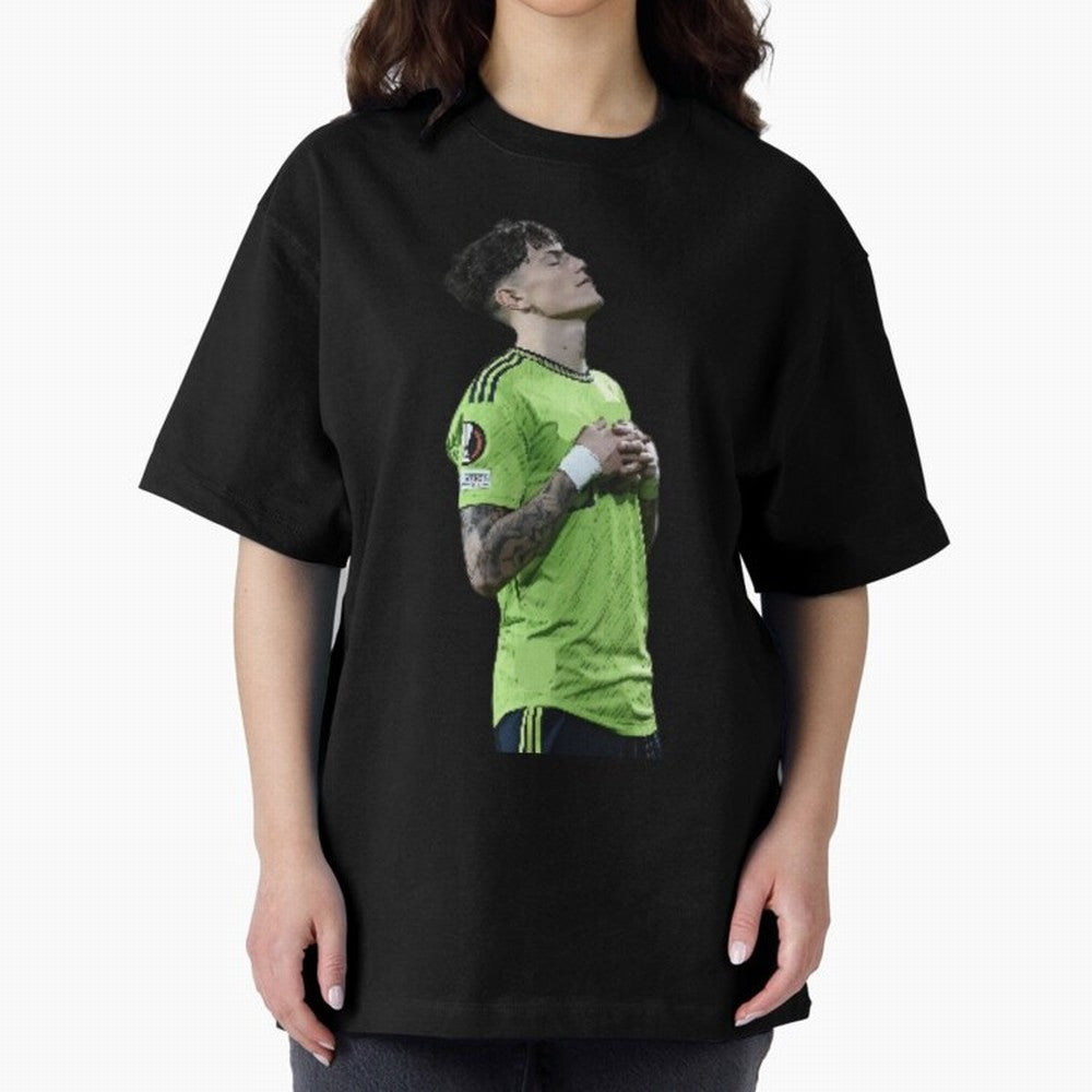 Garnacho Inner Peace Celebration Oversized T-Shirt Celebrate Rivalries and Pride in the FIFA World Cup 2026 Journey through Mbappe Highlights, England Pride, Football Festival Excitement, Trophy Ambitions, Country Rivalries and Star Player Buzz;
