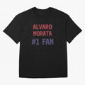 Alvaro Morata - #1 Fan Oversized T-Shirt Celebrate Fan Culture around FIFA World Cup 2026 Spirit, Featuring Argentina, France and Brazil, Mbappe, Retro Football Energy, Iconic Rivalries, Trophy Chase Drama and Stadium Atmosphere; Ideal for