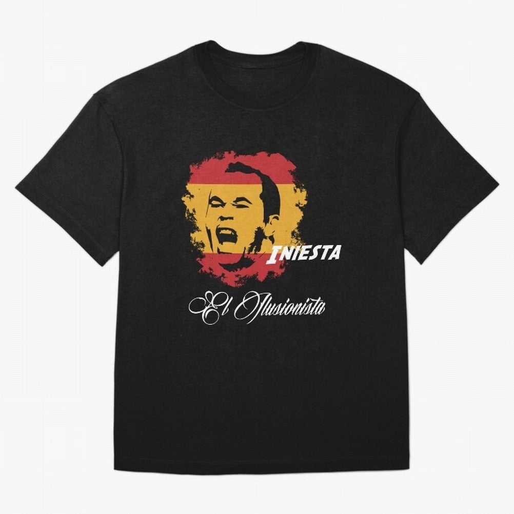 Spain Andres Iniesta Football World Cup 2014 Oversized T-Shirt Celebrate the Stars of FIFA World Cup 2026 Celebrating Messi, Spain Energy, Supporter Pride, Iconic Celebrations, Legendary Names and Global Match Day Energy; Made for Collectors Who