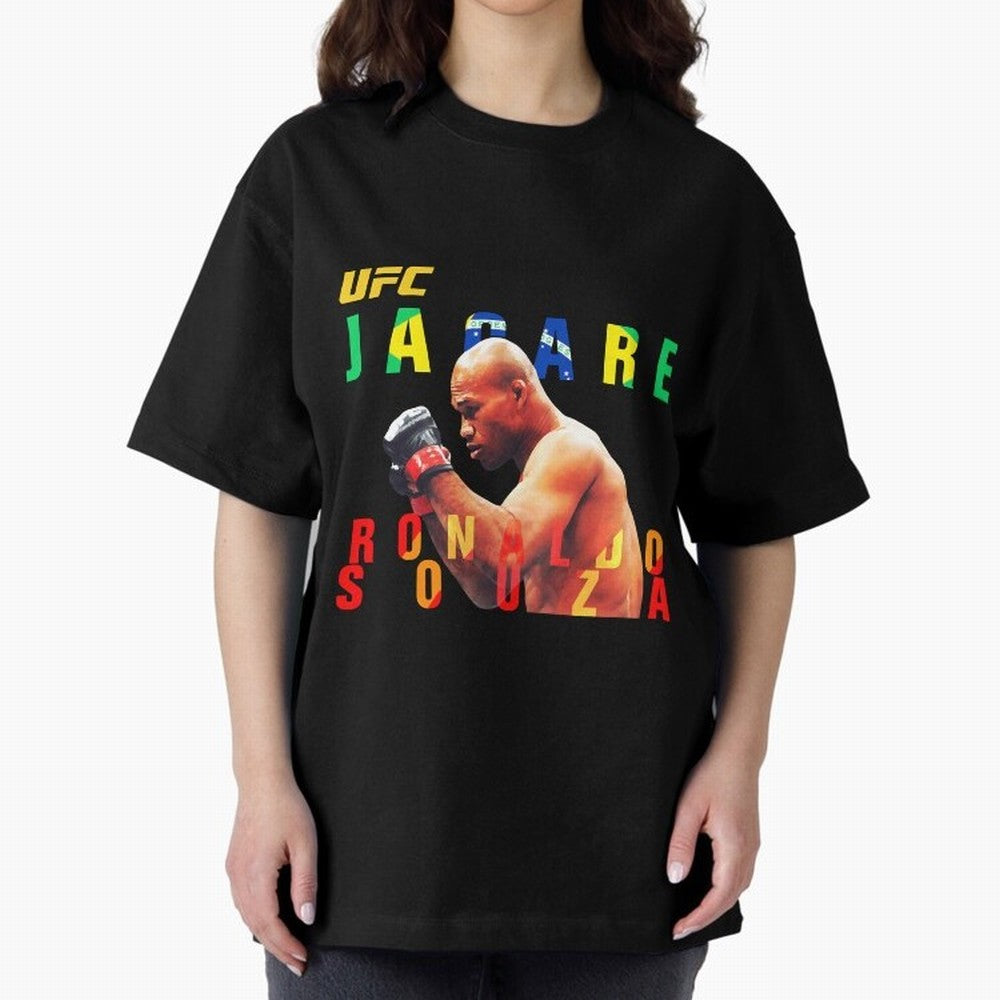 Ronaldo Jacare Souza MMA UFC 256 Oversized T-Shirt Elevate Global Football Passion for FIFA World Cup 2026 Group Stage, Featuring Messi, CR7 and Mbappe, England, Match Day Excitement, Supporter Culture, Golden Goals and Global Football Passion;