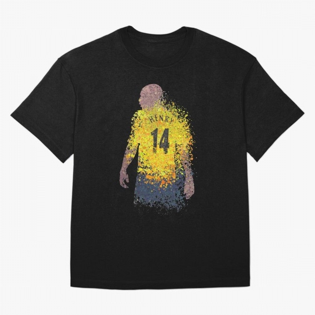 Thierry Henry Arsenal Illustration Oversized T-Shirt Capture Stadium Memories from FIFA World Cup 2026 USA Canada Mexico with CR7 and Messi, Argentina and Brazil Energy, Stadium Chants, National Pride, Trophy Dreams and Unforgettable Football