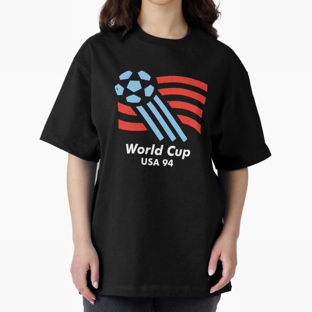 World Cup USA 94 Oversized T-Shirt Turn Football Passion into the FIFA World Cup 2026 USA Canada Mexico Journey through Mbappe and Neymar Highlights, Brazil, Portugal and Argentina Pride, Classic Soccer Heritage, Championship Pressure, Fan Loyalty