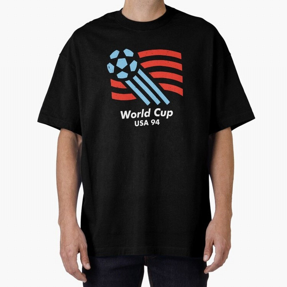 World Cup USA 94 Oversized T-Shirt Turn Football Passion into the FIFA World Cup 2026 USA Canada Mexico Journey through Mbappe and Neymar Highlights, Brazil, Portugal and Argentina Pride, Classic Soccer Heritage, Championship Pressure, Fan Loyalty