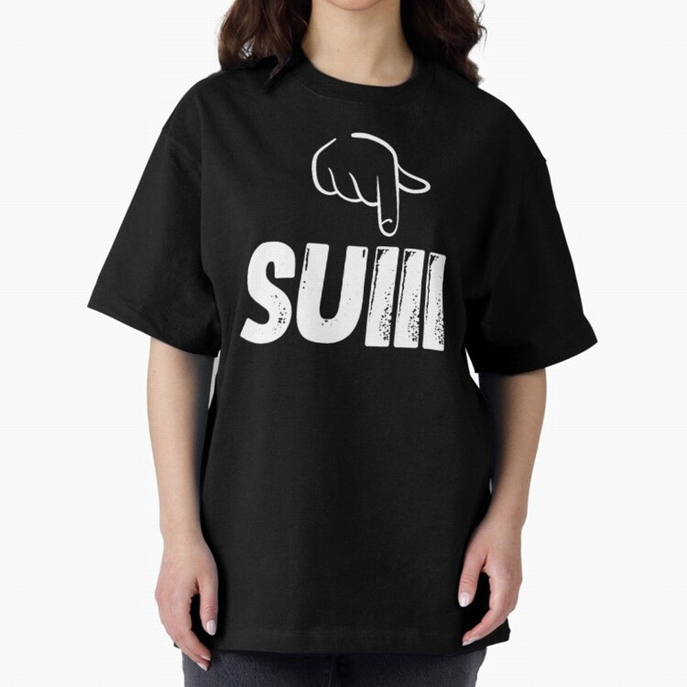 say suiiiii Oversized T-Shirt Carry the Colors and Pride of the FIFA World Cup 2026 USA Canada Mexico Journey through Cristiano Ronaldo Highlights, Spain Pride, Fan Favorite Moments, National Team Passion, Big Match Drama and Soccer History; Made