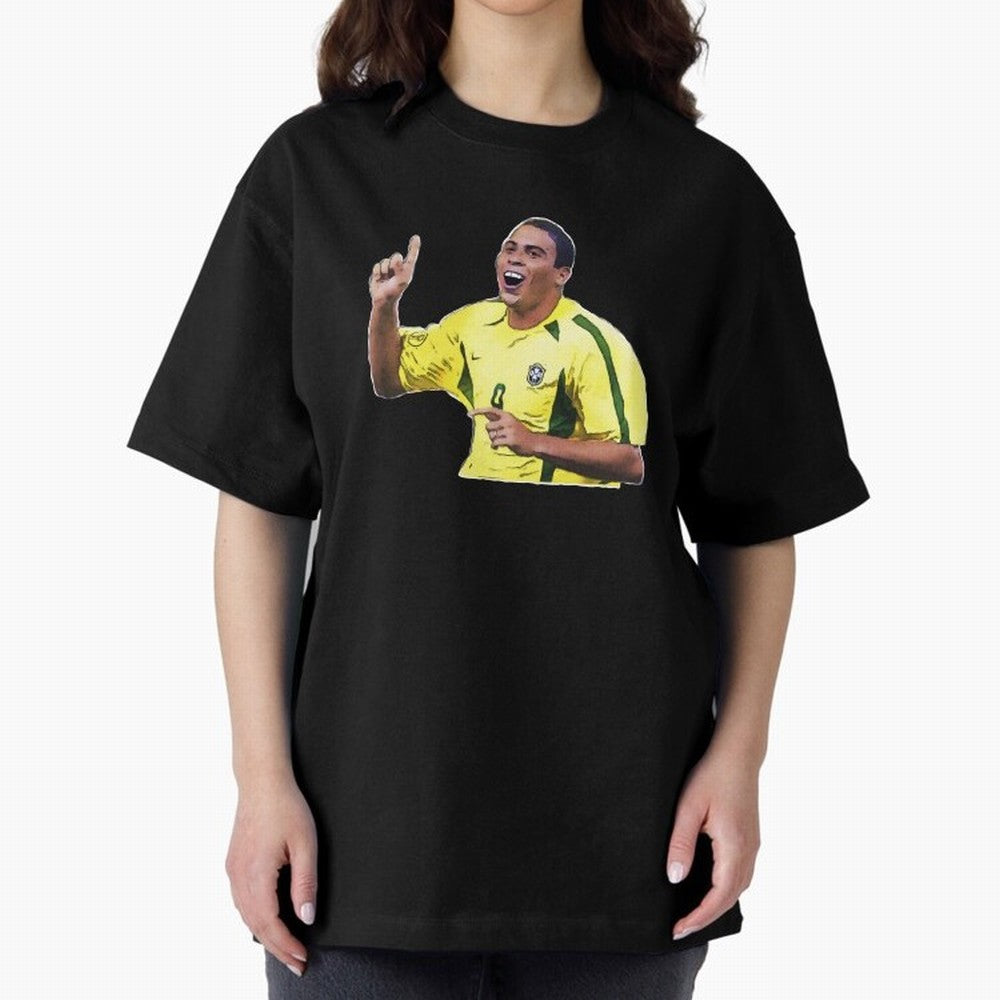 Ronaldo R9 - Brazil Oversized T-Shirt Make Every Match About FIFA World Cup 2026 Group Stage Highlighting Messi, Neymar and Mbappe, Argentina and Brazil Energy, Supporter Pride, Iconic Celebrations, Legendary Names and Global Match Day Energy;