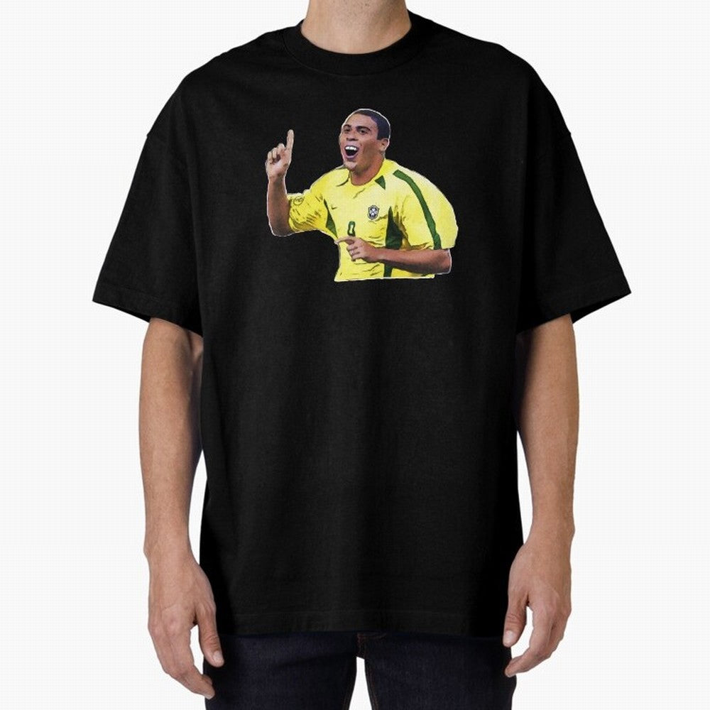Ronaldo R9 - Brazil Oversized T-Shirt Make Every Match About FIFA World Cup 2026 Group Stage Highlighting Messi, Neymar and Mbappe, Argentina and Brazil Energy, Supporter Pride, Iconic Celebrations, Legendary Names and Global Match Day Energy;