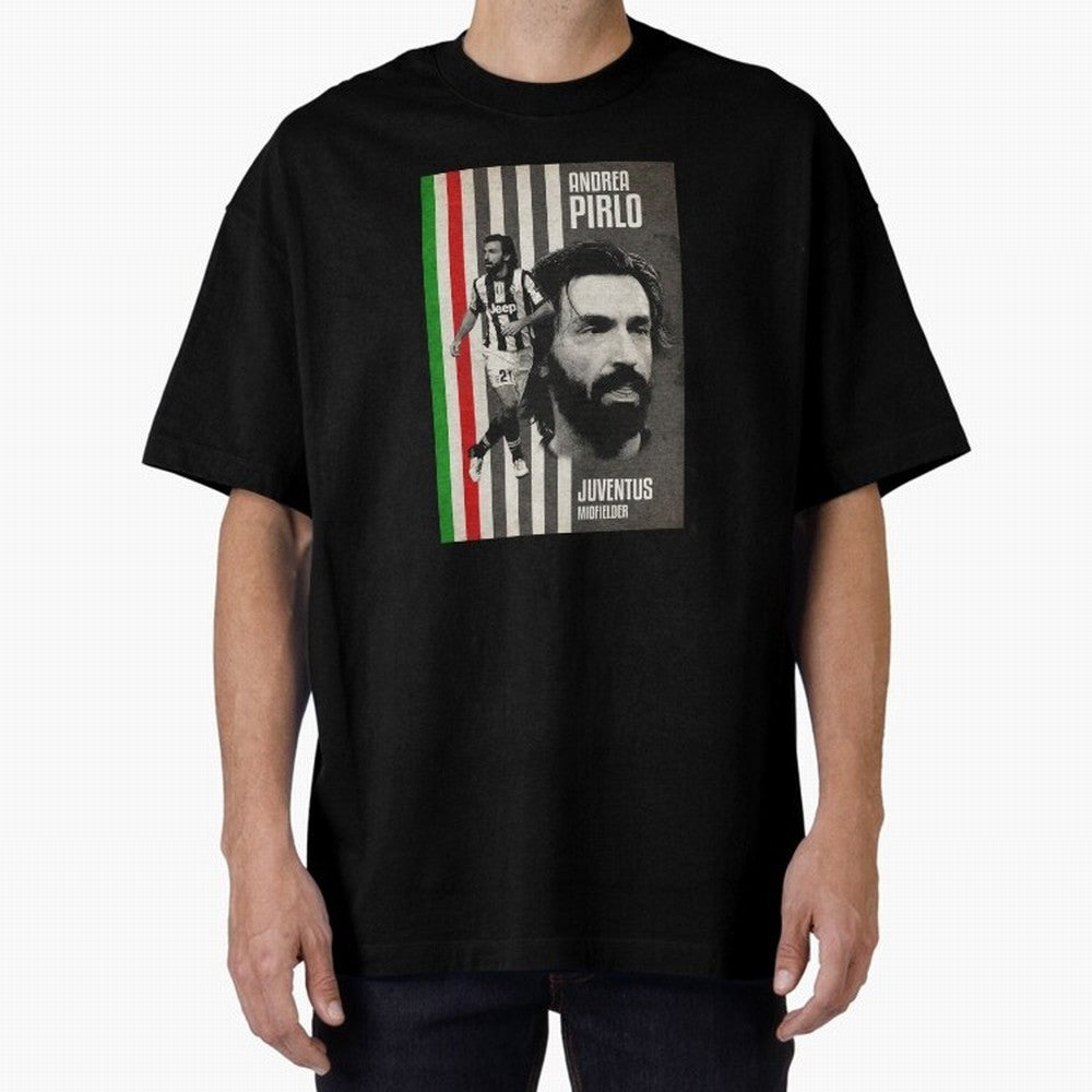 andrea pirlo juventus midfielder Oversized T-Shirt Honor Global Football Passion for FIFA World Cup 2026, Featuring Neymar, Netherlands, Football History, Final Match Energy, Crowd Noise and Once in a Lifetime Moments; Perfect for Fans, Collectors,