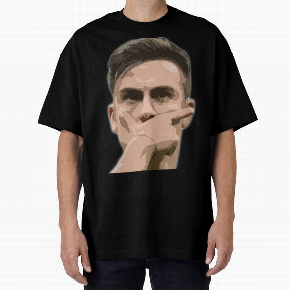 Dybala Oversized T-Shirt Embrace Global Football Passion for FIFA World Cup 2026 Group Stage, with Haaland, France and Portugal, Vintage Soccer Flavor, Modern Football Stars, National Flags and Final Night Emotion; Ideal for Football Dads, Football