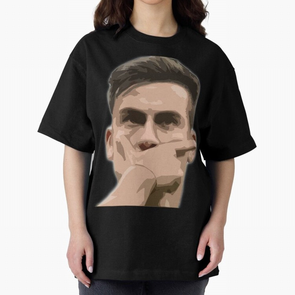 Dybala Oversized T-Shirt Embrace Global Football Passion for FIFA World Cup 2026 Group Stage, with Haaland, France and Portugal, Vintage Soccer Flavor, Modern Football Stars, National Flags and Final Night Emotion; Ideal for Football Dads, Football