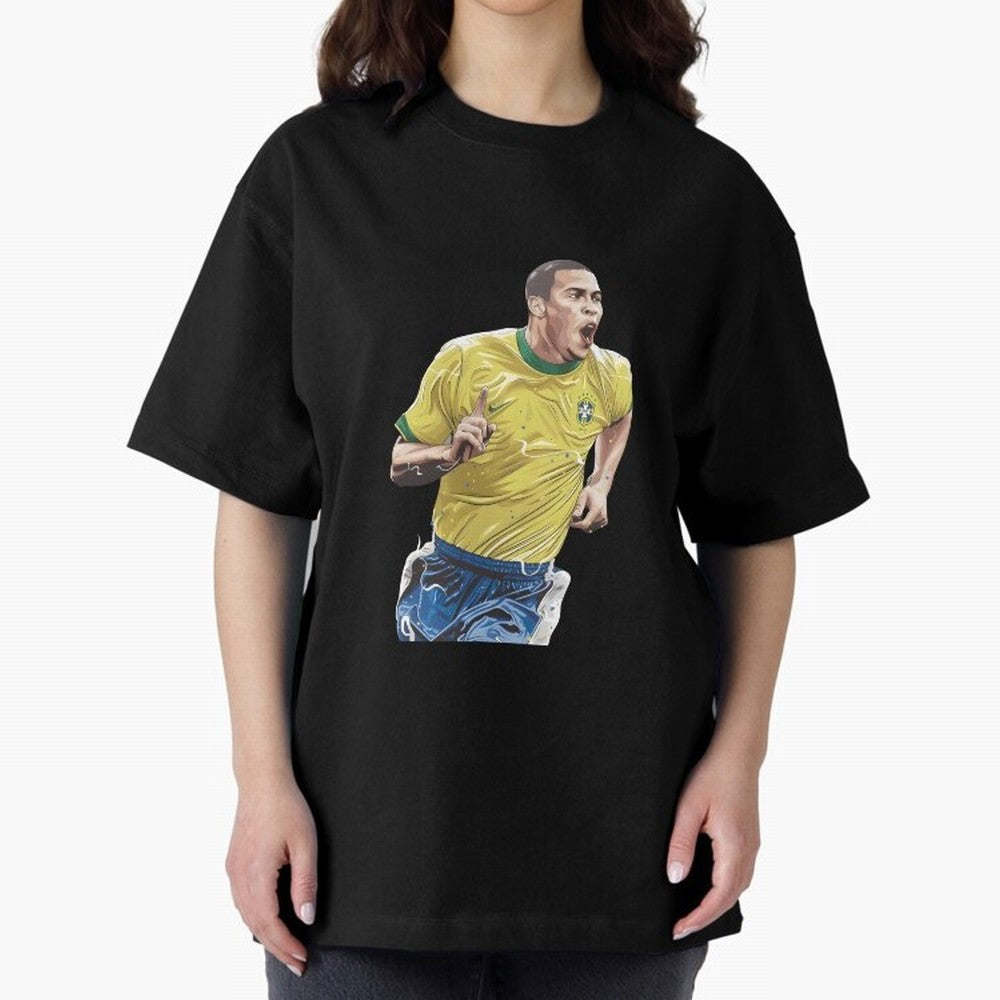 R9, El Grande Ronaldo Nazario Oversized T-Shirt Celebrate Every Goal in FIFA World Cup 2026 USA Canada Mexico Spirit, Inspired by Argentina and Brazil, Mbappe, Football History, Final Match Energy, Crowd Noise and Once in a Lifetime Moments; Great