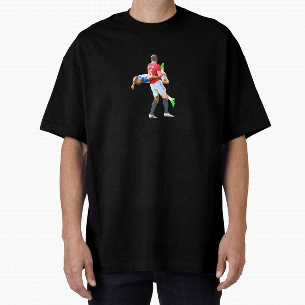Harry Maguire meme Oversized T-Shirt Elevate the FIFA World Cup 2026 Group Stage Journey through Messi and Cristiano Ronaldo Highlights, Spain Pride, Vintage Soccer Flavor, Modern Football Stars, National Flags and Final Night Emotion; Perfect for