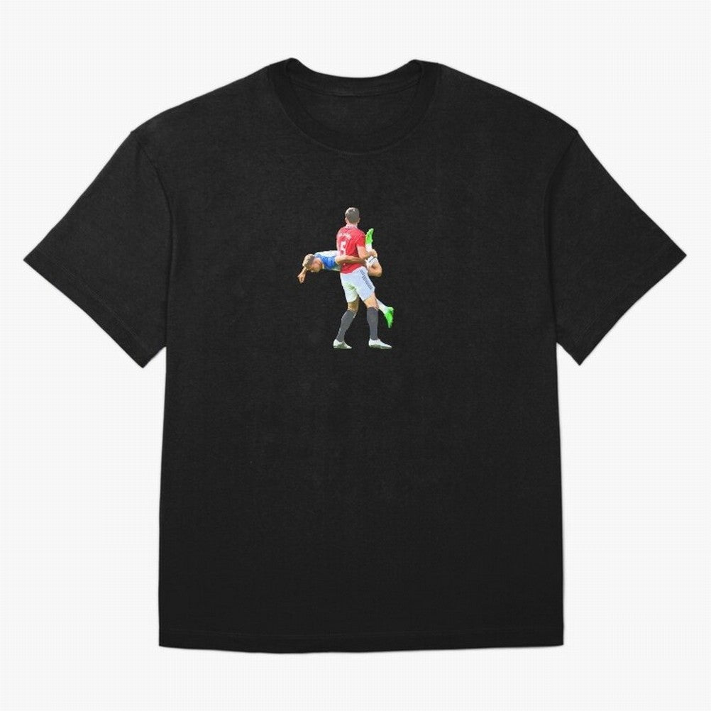 Harry Maguire meme Oversized T-Shirt Elevate the FIFA World Cup 2026 Group Stage Journey through Messi and Cristiano Ronaldo Highlights, Spain Pride, Vintage Soccer Flavor, Modern Football Stars, National Flags and Final Night Emotion; Perfect for