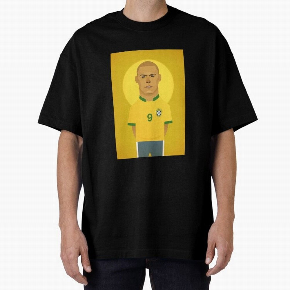 Brazilian Football Player from Milano Oversized T-Shirt Feel the Trophy Chase of Match Day Hype around FIFA World Cup 2026 USA Canada Mexico, Neymar, Haaland and Cristiano Ronaldo, Argentina, Champion Mindset, Group Stage Buzz, Knockout Tension and