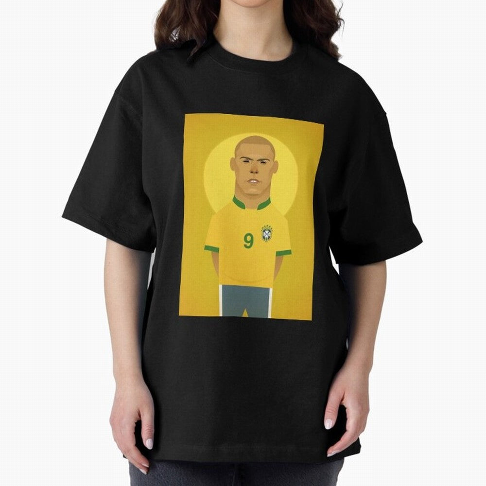 Brazilian Football Player from Milano Oversized T-Shirt Feel the Trophy Chase of Match Day Hype around FIFA World Cup 2026 USA Canada Mexico, Neymar, Haaland and Cristiano Ronaldo, Argentina, Champion Mindset, Group Stage Buzz, Knockout Tension and
