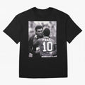 The Boxing Legend Meet The Football Legend Poster Oversized T-Shirt Follow the Road to FIFA World Cup 2026 Spirit, Capturing Argentina and Brazil, Messi, Stadium Chants, National Pride, Trophy Dreams and Unforgettable Football Memories; Great for