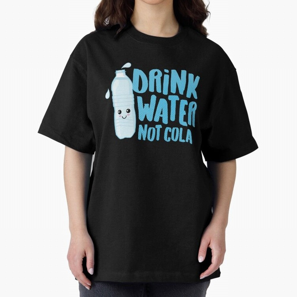 Drink Water Not Cola Kawaii Water Bottle? Oversized T-Shirt Make Memories around the FIFA World Cup 2026 USA Canada Mexico Journey through Messi and Cristiano Ronaldo Highlights, England Pride, Championship Spirit, Famous Goals, Roaring Crowds and