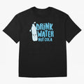 Drink Water Not Cola Kawaii Water Bottle? Oversized T-Shirt Make Memories around the FIFA World Cup 2026 USA Canada Mexico Journey through Messi and Cristiano Ronaldo Highlights, England Pride, Championship Spirit, Famous Goals, Roaring Crowds and