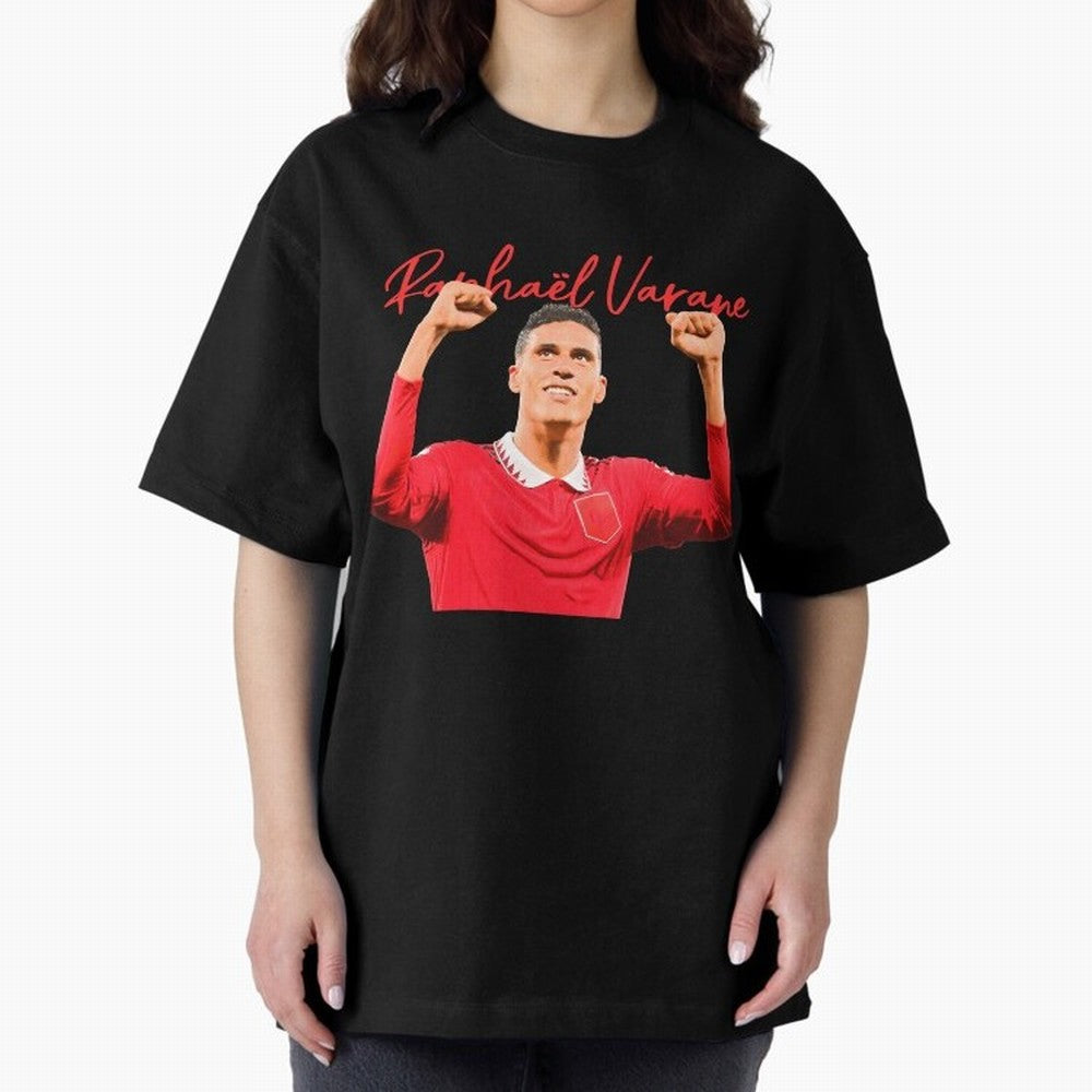 Rafael Varane Oversized T-Shirt Build FIFA World Cup 2026 USA Canada Mexico for Fans of Neymar, Haaland and Cristiano Ronaldo and Portugal, Spain and Germany, Bringing Championship Spirit, Famous Goals, Roaring Crowds and International Football