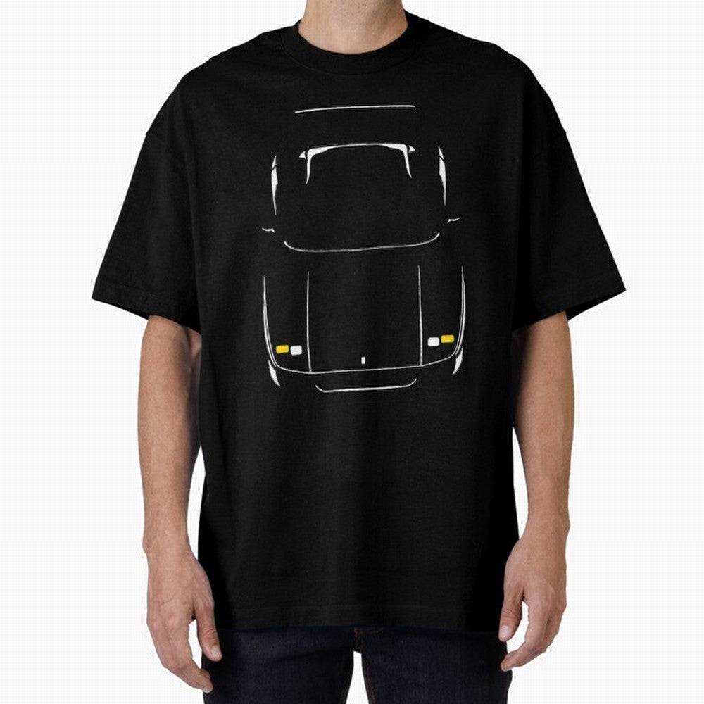 Ferrari F40 F40 Simple Body Cut Oversized T-Shirt Turn Up for Match Day Hype around FIFA World Cup 2026, CR7, Argentina, France and Brazil, Fan Favorite Moments, National Team Passion, Big Match Drama and Soccer History; Ideal for Football Dads,