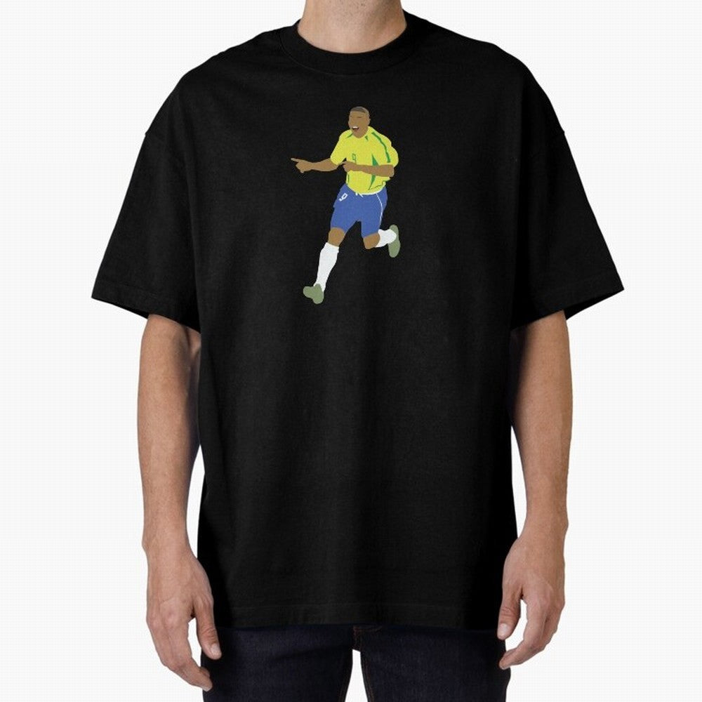 Ronaldo 'Il Fenomeno' Brazil Legend 9 Oversized T-Shirt Bring Global Tournament Vibes to FIFA World Cup 2026 for Fans of Cristiano Ronaldo and England and Germany, Bringing Classic Soccer Heritage, Championship Pressure, Fan Loyalty and