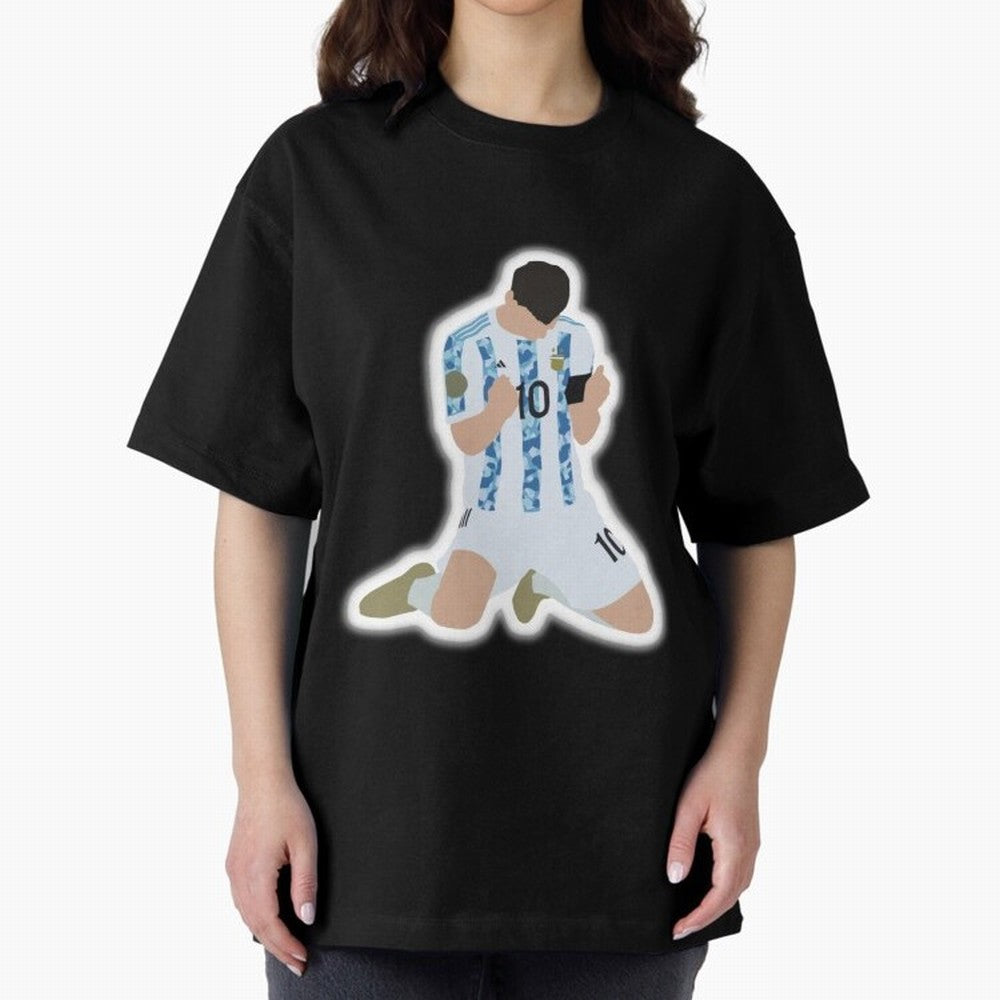 Messi Art Illustration Essential T-Shirt Feel the Heartbeat of Match Day Hype around FIFA World Cup 2026 USA Canada Mexico, Messi, CR7 and Mbappe, France, Vintage Soccer Flavor, Modern Football Stars, National Flags and Final Night Emotion; Built