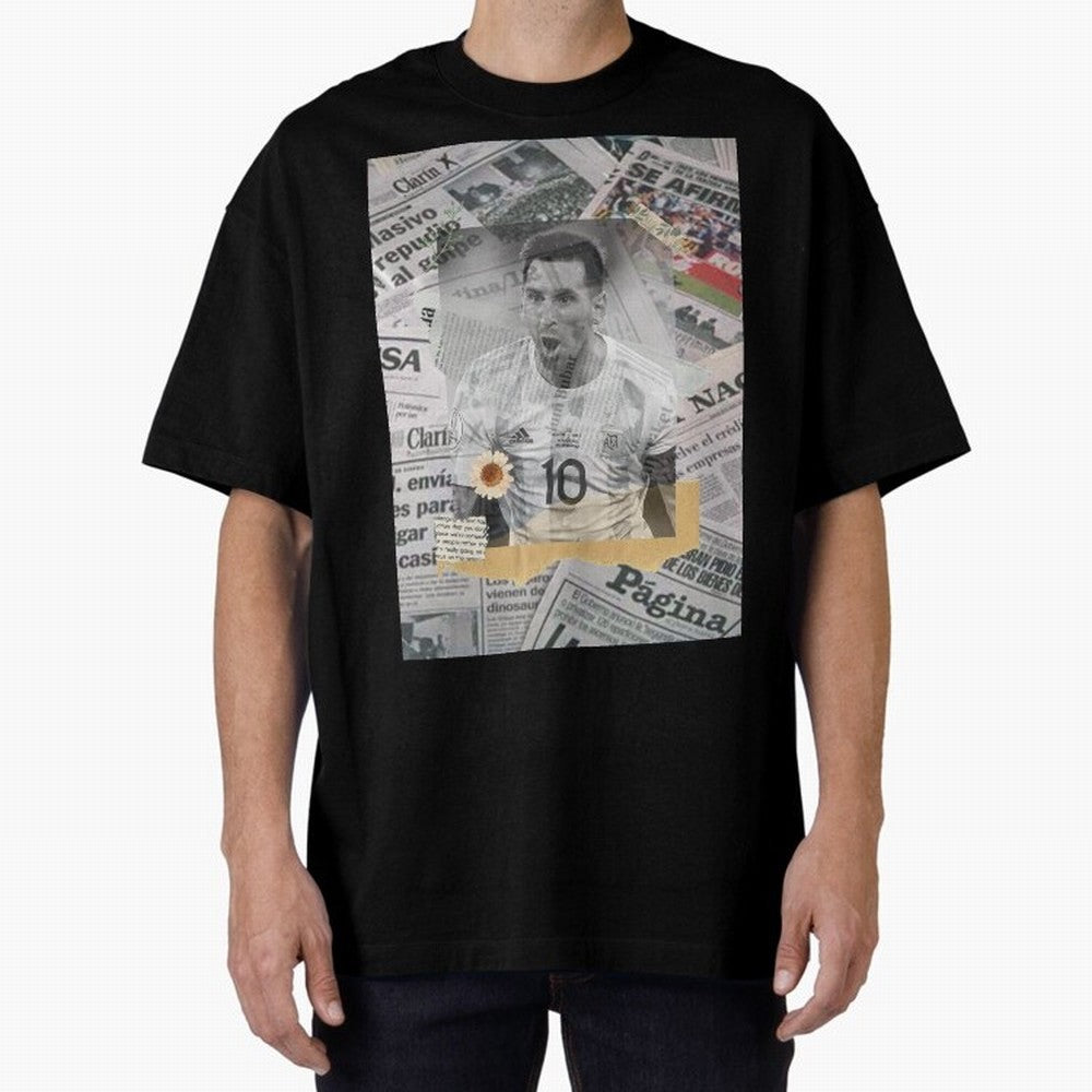 Lionel Messi The Greatest Oversized T-Shirt Carry FIFA World Cup 2026 Group Stage Spirit, Featuring Argentina, France and Brazil, Mbappe, Fan Favorite Moments, National Team Passion, Big Match Drama and Soccer History; Ideal for Football Dads,