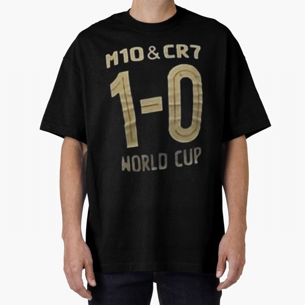 m10 and cr7 1-0 world cup football Classic T-Shirt Celebrate the Stars of FIFA World Cup 2026 Group Stage for Fans of CR7 and Brazil, Portugal and Argentina, Bringing Football History, Final Match Energy, Crowd Noise and Once in a Lifetime Moments;