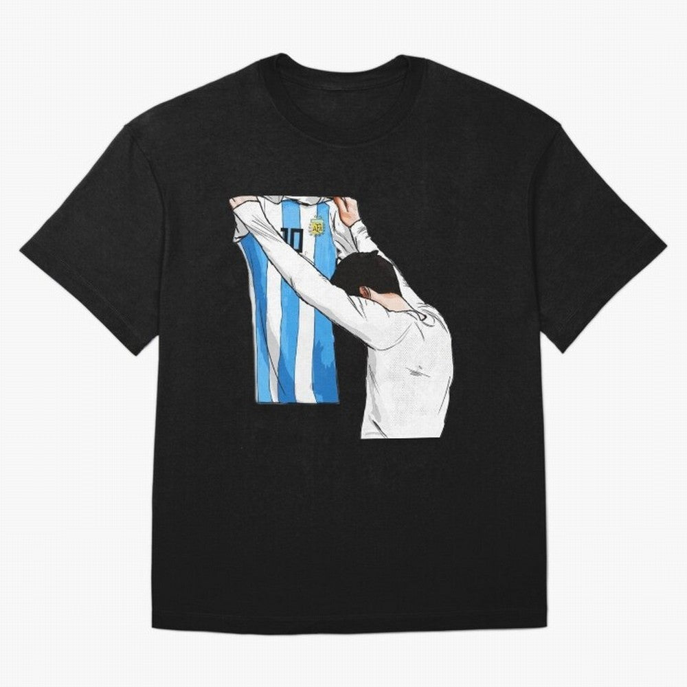 Lionel Messi holding his shirt, Argentina copa america Classic T-Shirt Bring Global Tournament Vibes to Match Day Hype around FIFA World Cup 2026, Messi and Cristiano Ronaldo, France and Portugal, Match Day Excitement, Supporter Culture, Golden