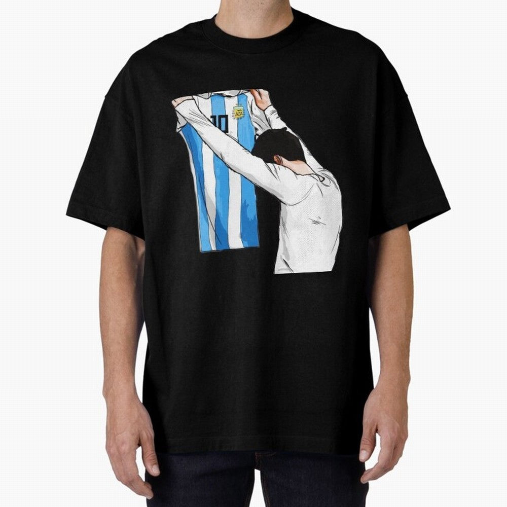 Lionel Messi holding his shirt, Argentina copa america Classic T-Shirt Bring Global Tournament Vibes to Match Day Hype around FIFA World Cup 2026, Messi and Cristiano Ronaldo, France and Portugal, Match Day Excitement, Supporter Culture, Golden
